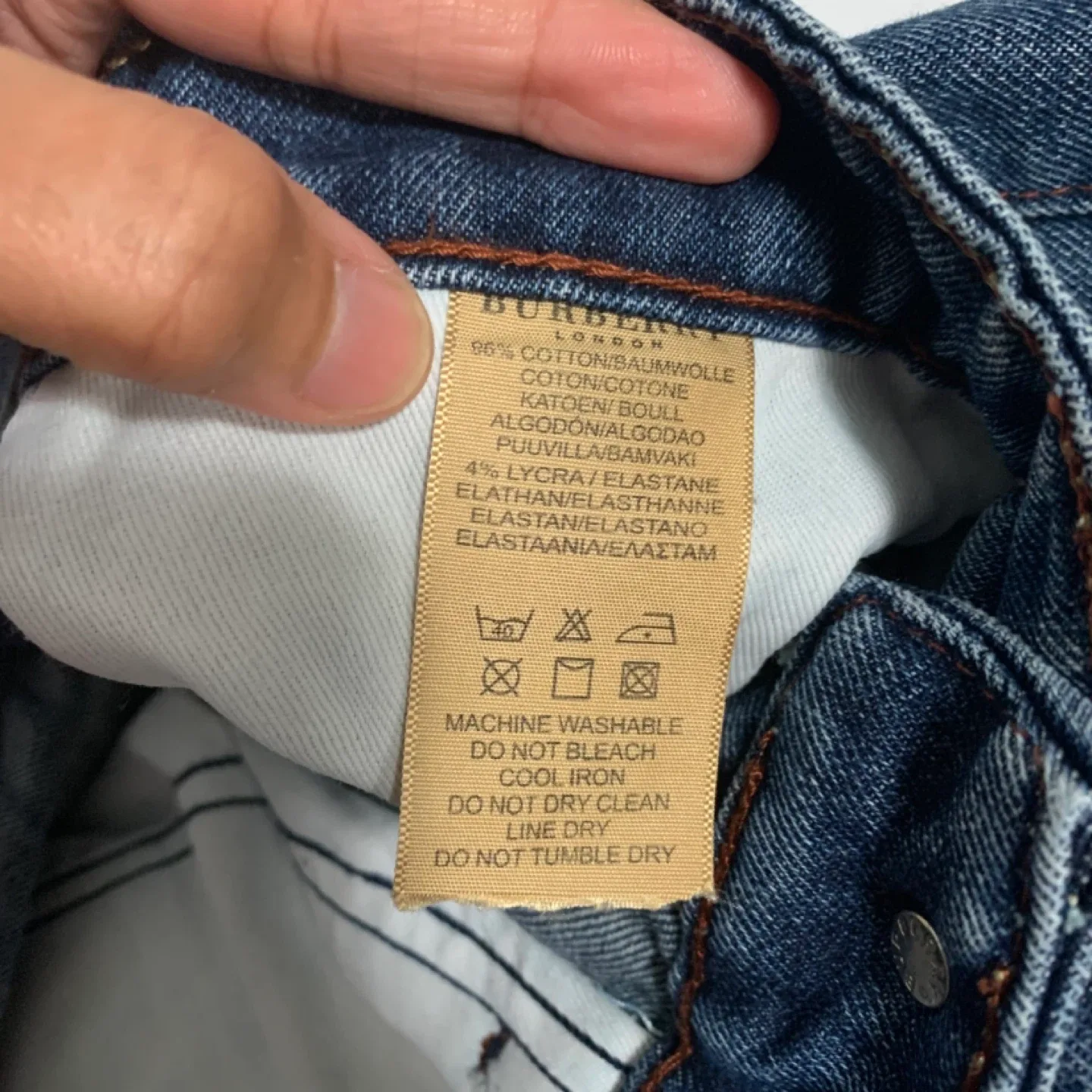 Burberry Brit Denim Jeans, Size 32 image indicator(3)