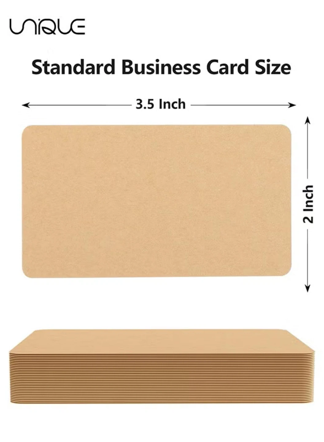 Business Card Mockup - Standard Size. White and brown - photo 3