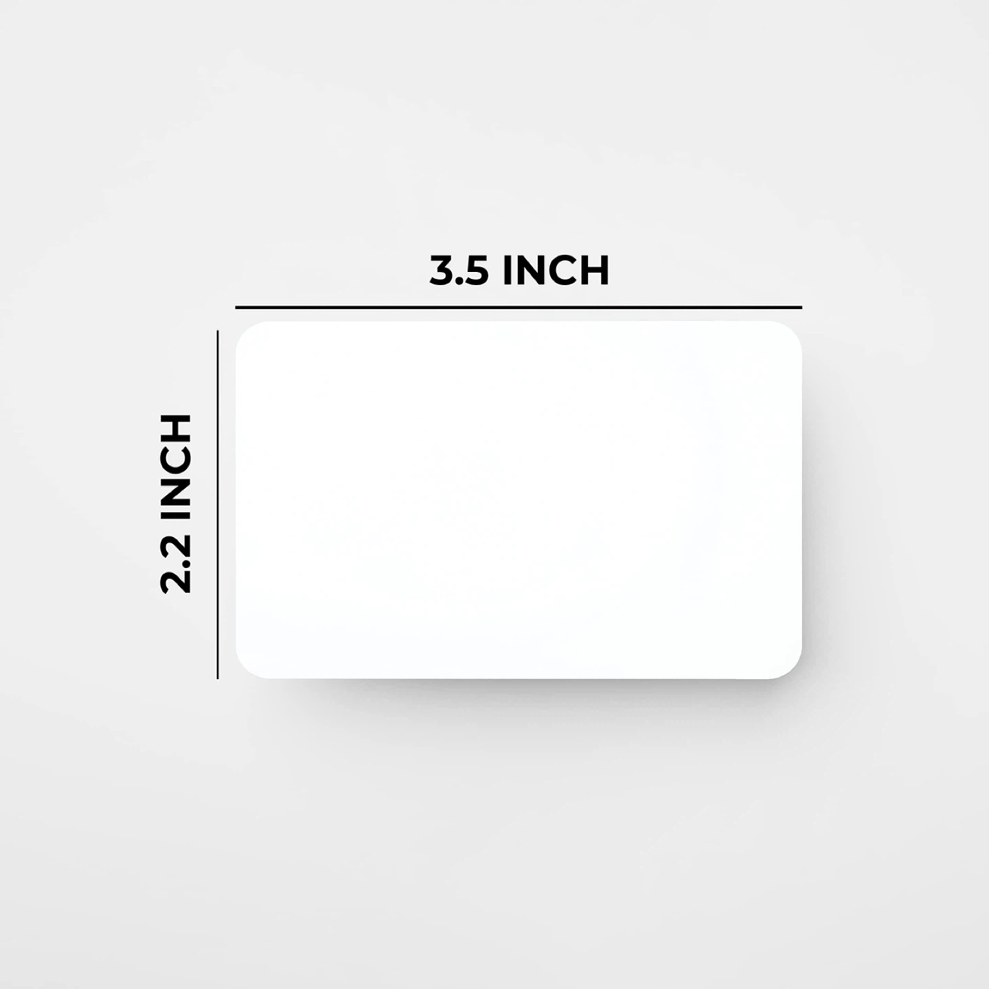 Business Card Mockup - Standard Size. White and brown