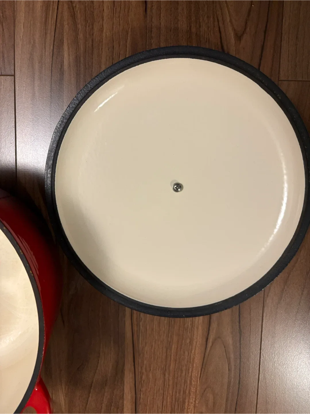 PC enamel coated cast iron dutch oven image indicator(5)