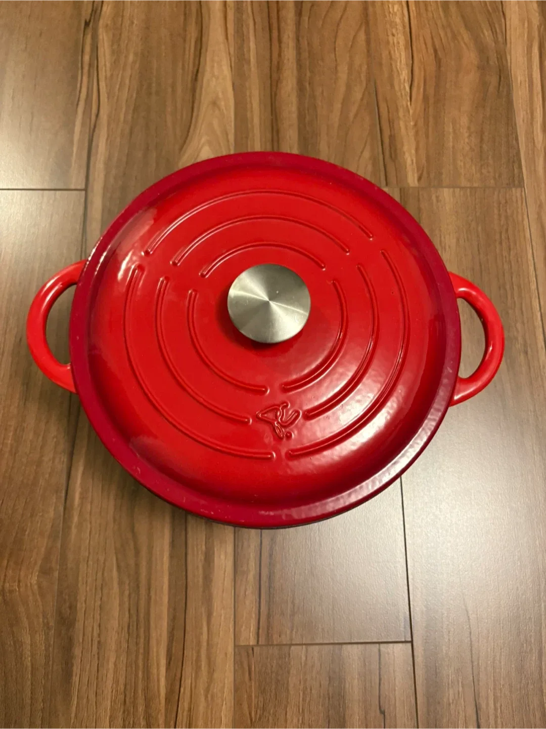 PC enamel coated cast iron dutch oven image indicator(2)