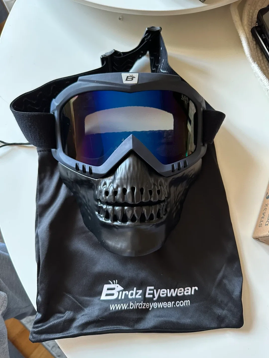 Birdz Riding Goggle with Face Mask black (Clear) image indicator(4)