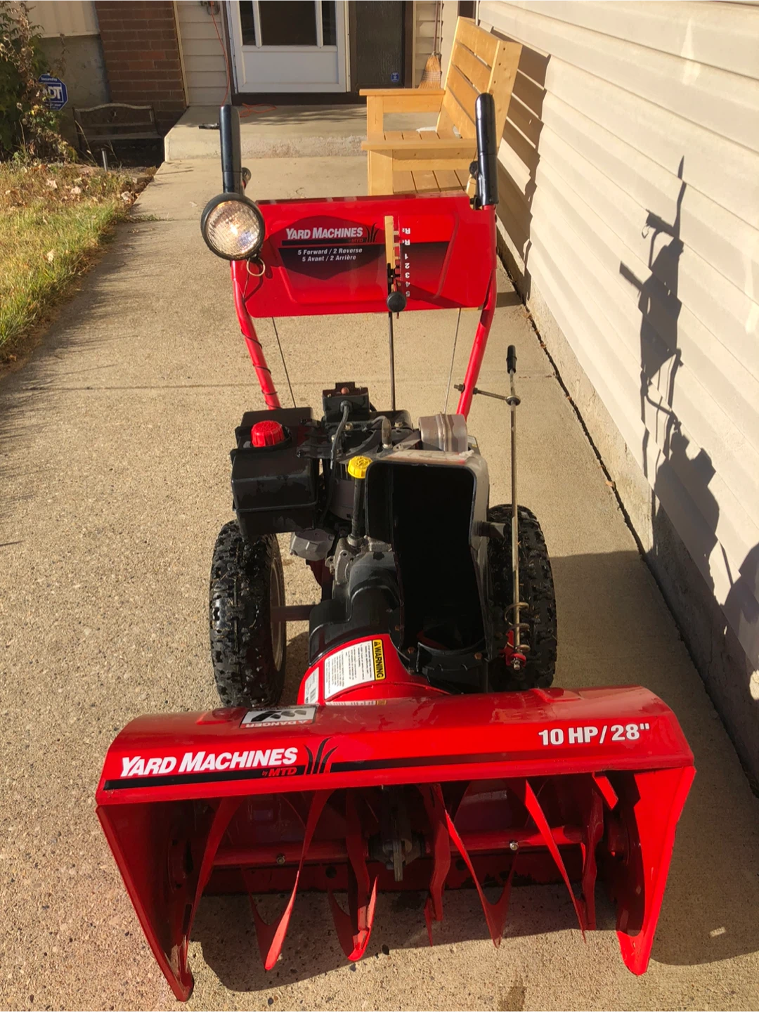 Yard Machines 10 HP / 28" Snowblower - photo 2