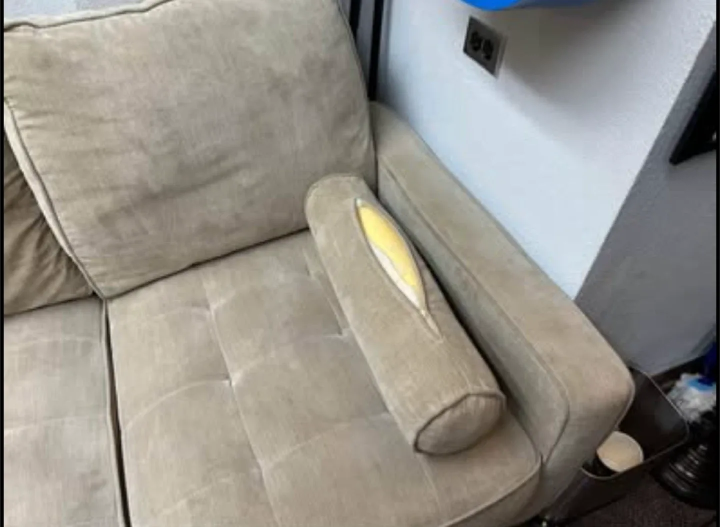 Comfy 3-Seater Couch for Sale - Needs TLC or a Slipcover image indicator(6)