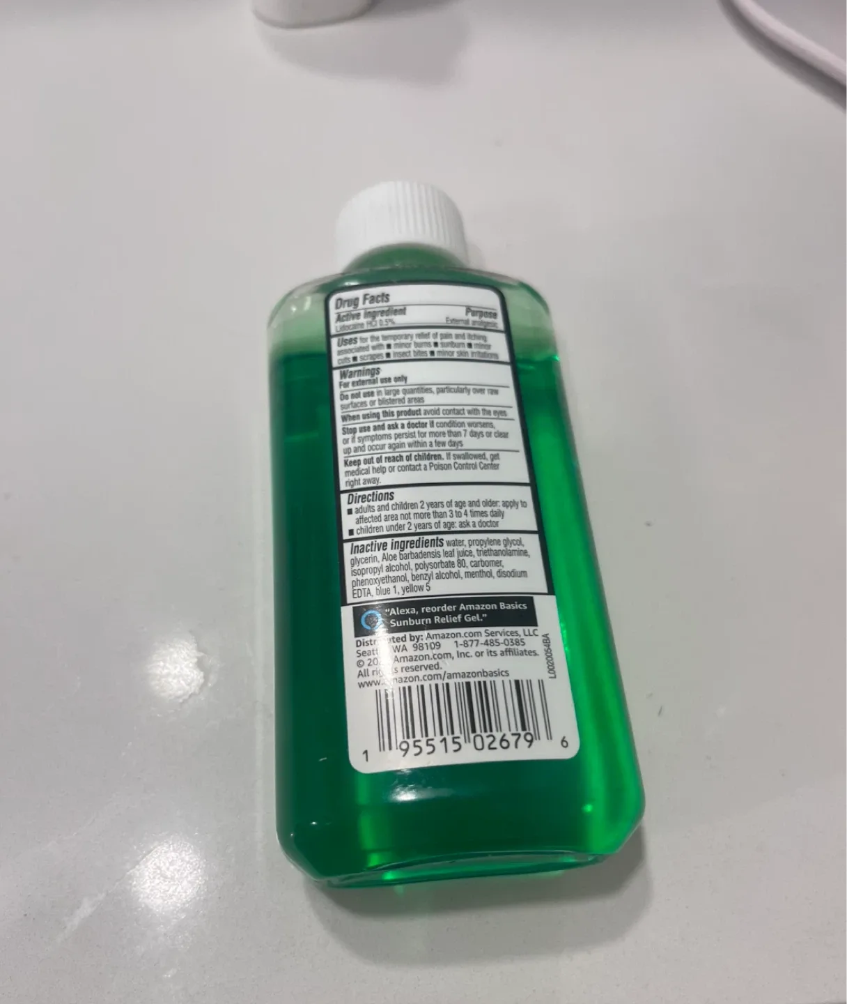 Amazon Basics Sunburn Relief Gel 8 oz image indicator(2)