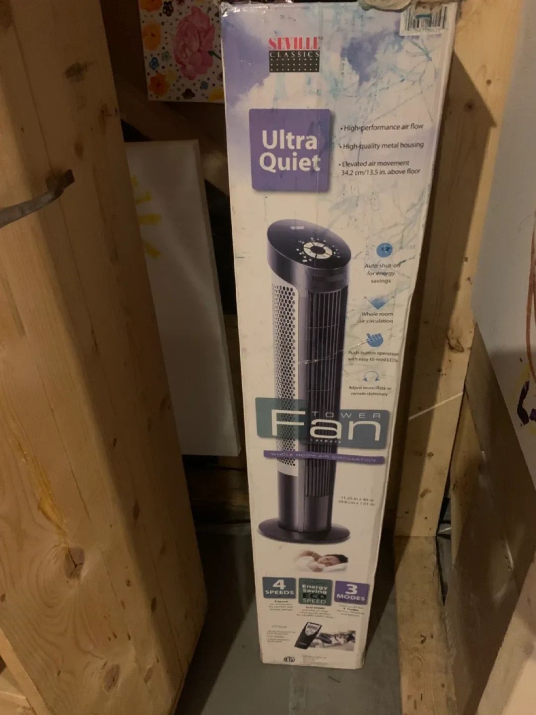 Seville Classics Ultra Quiet Tower Fan thumbnail