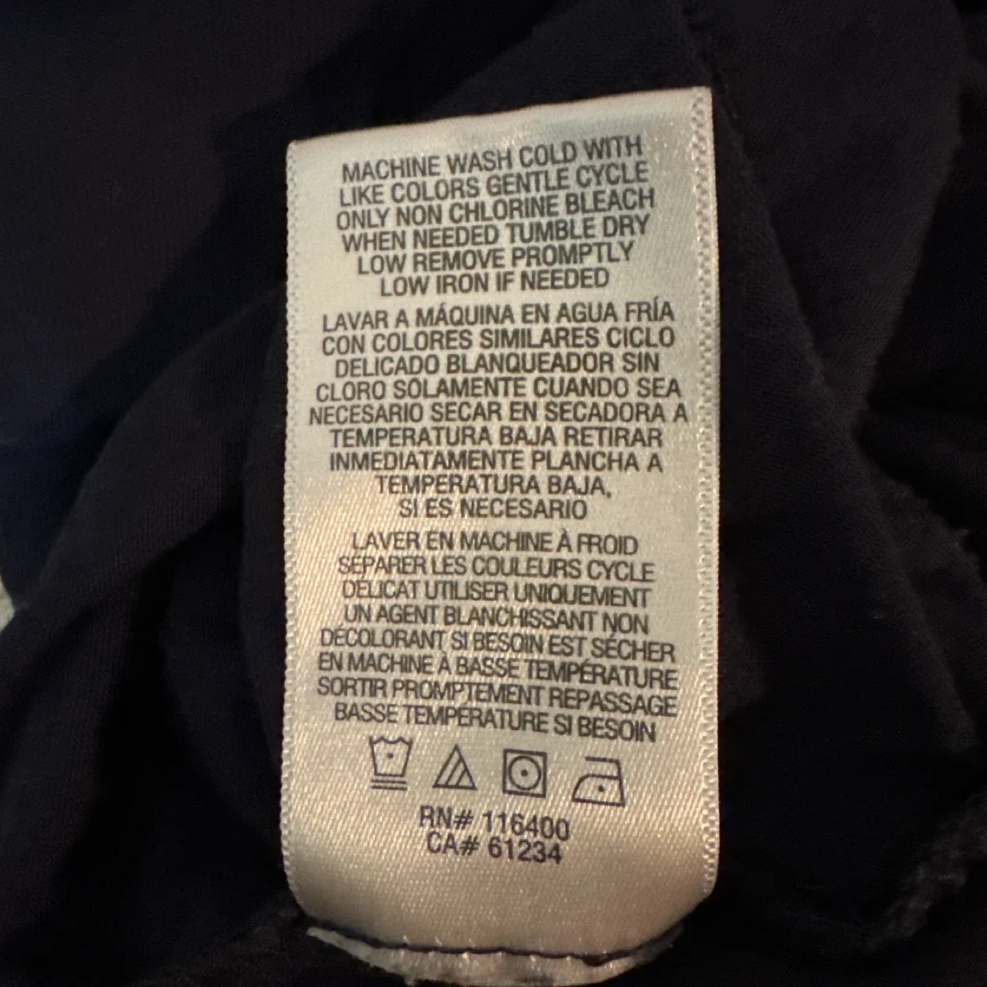 Arabella Navy Blue Top - Size L image indicator(6)