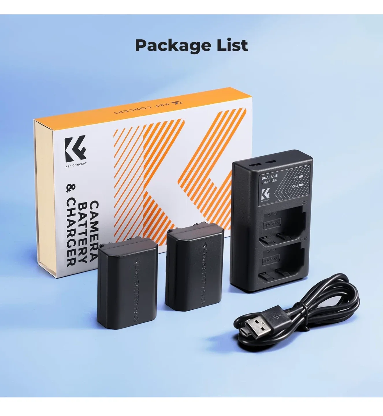 K&F CONCEPT 2280mAh NP-FZ100 Battery image indicator(8)