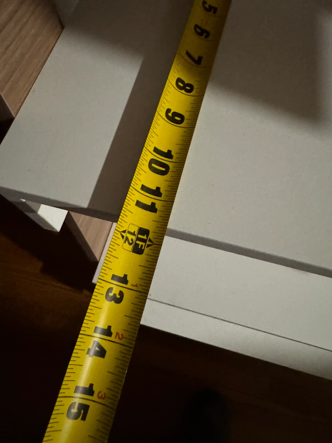 White & Wood Leaning Shelf - 72" Tall - photo 3
