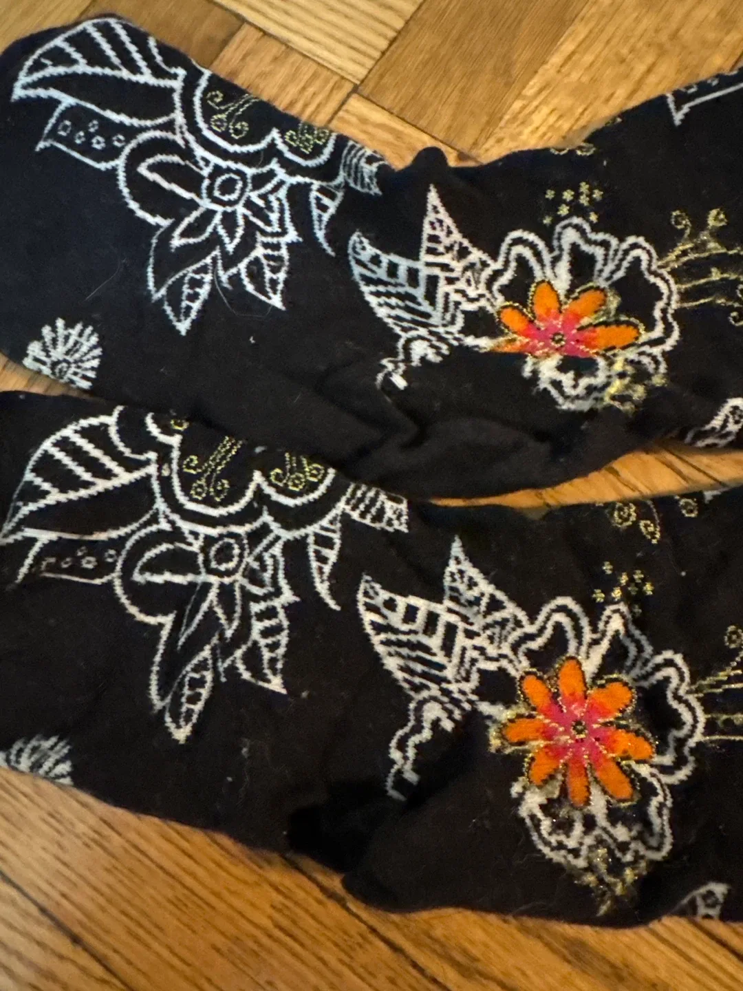 Floral Patterned Socks - Two Pairs image indicator(2)