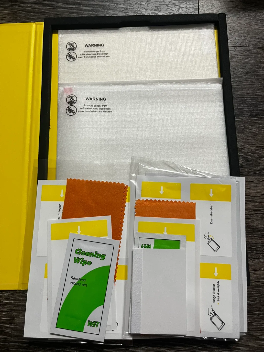 Tempered glass screen protector image indicator(2)