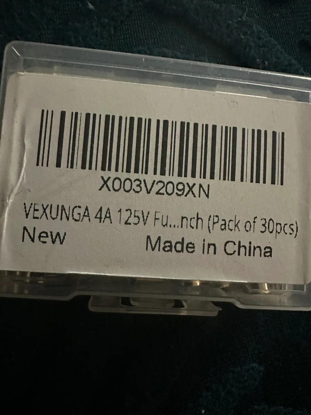 New Vexunga 4A 125V 5x20 Fuses (30pcs) image indicator(3)