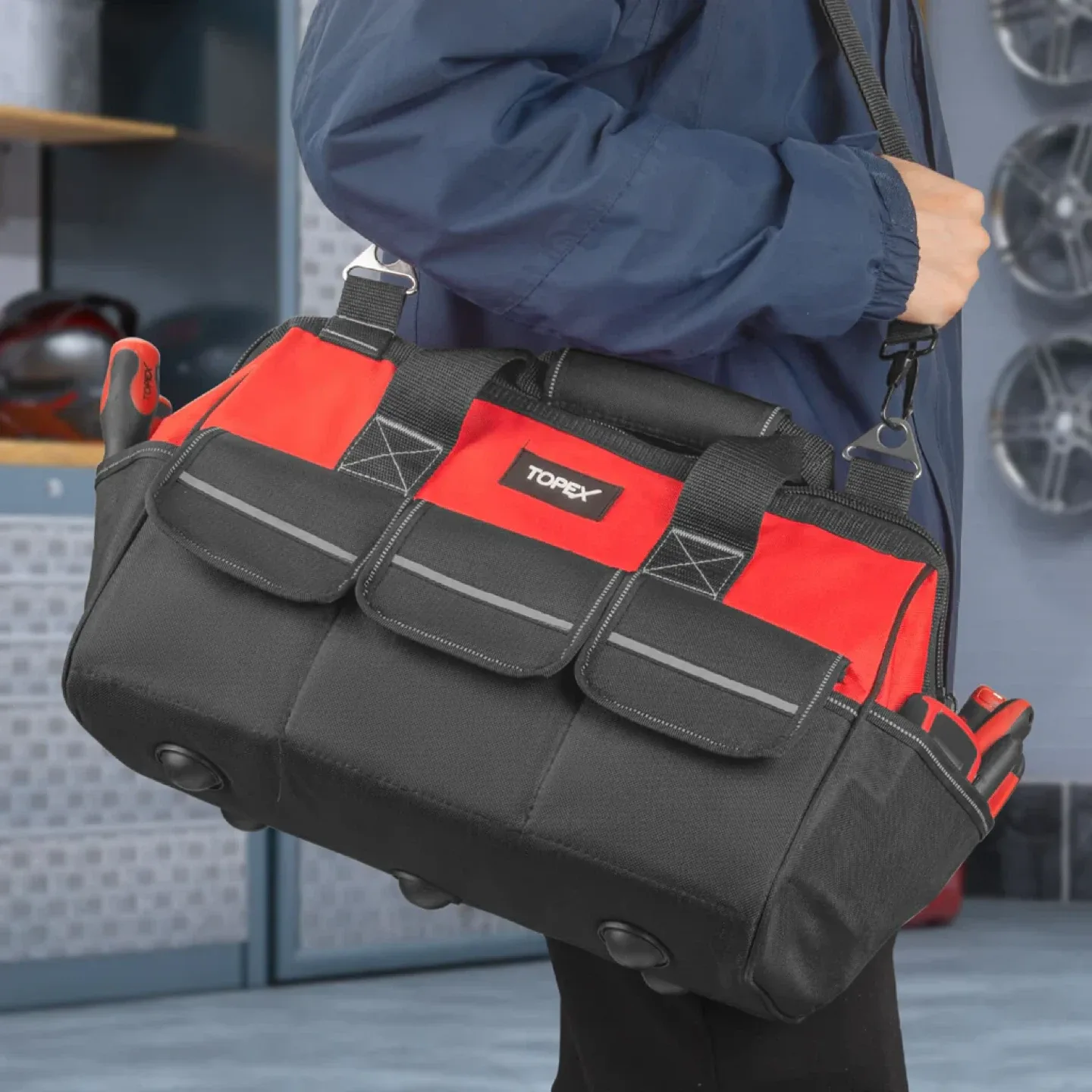 Topex Tool Bag - Red & Black thumbnail