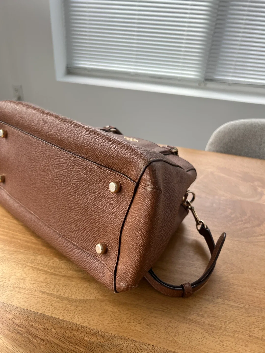 Coach Brown Leather Satchel image indicator(6)