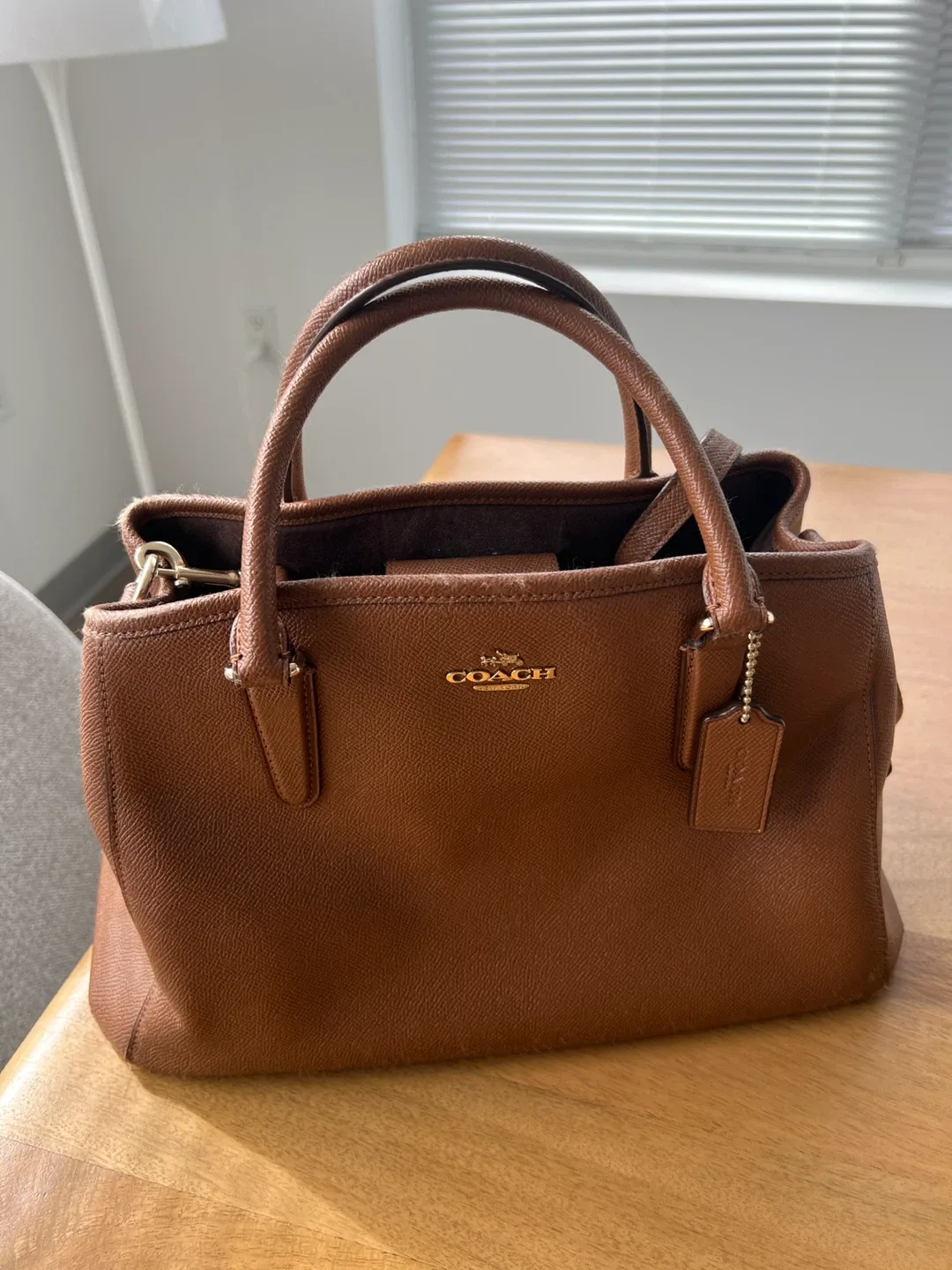 Coach Brown Leather Satchel image indicator(2)