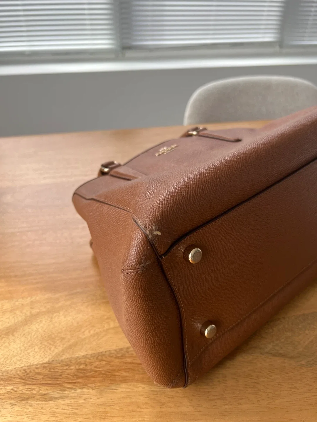 Coach Brown Leather Satchel image indicator(7)