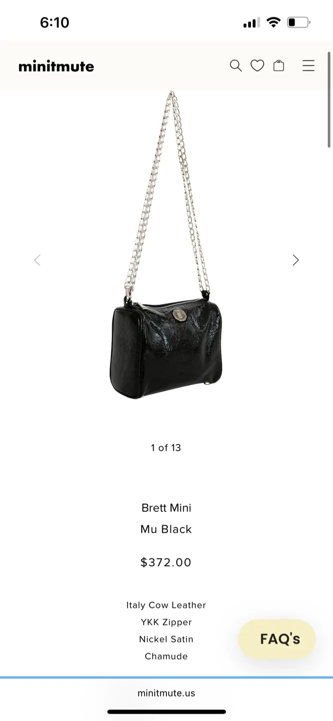 minitmute Brett Mini Mu Black Bag image indicator(5)