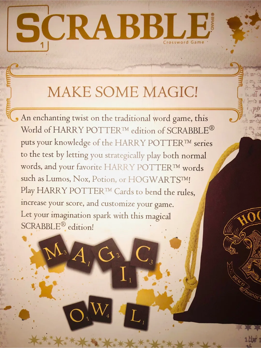 Harry Potter Scrabble Board Game & Mug &Hot Chocolate Set image indicator(6)