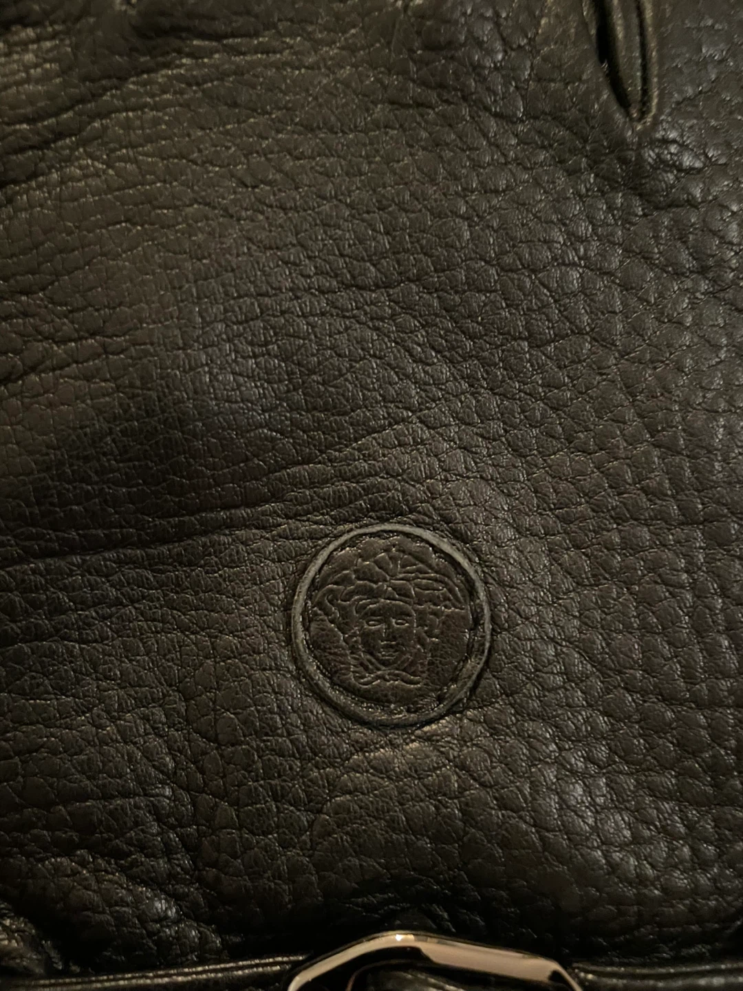 Versace Leather black Gloves - photo 4