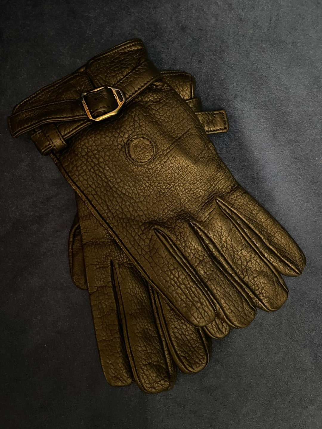 Versace Leather black Gloves