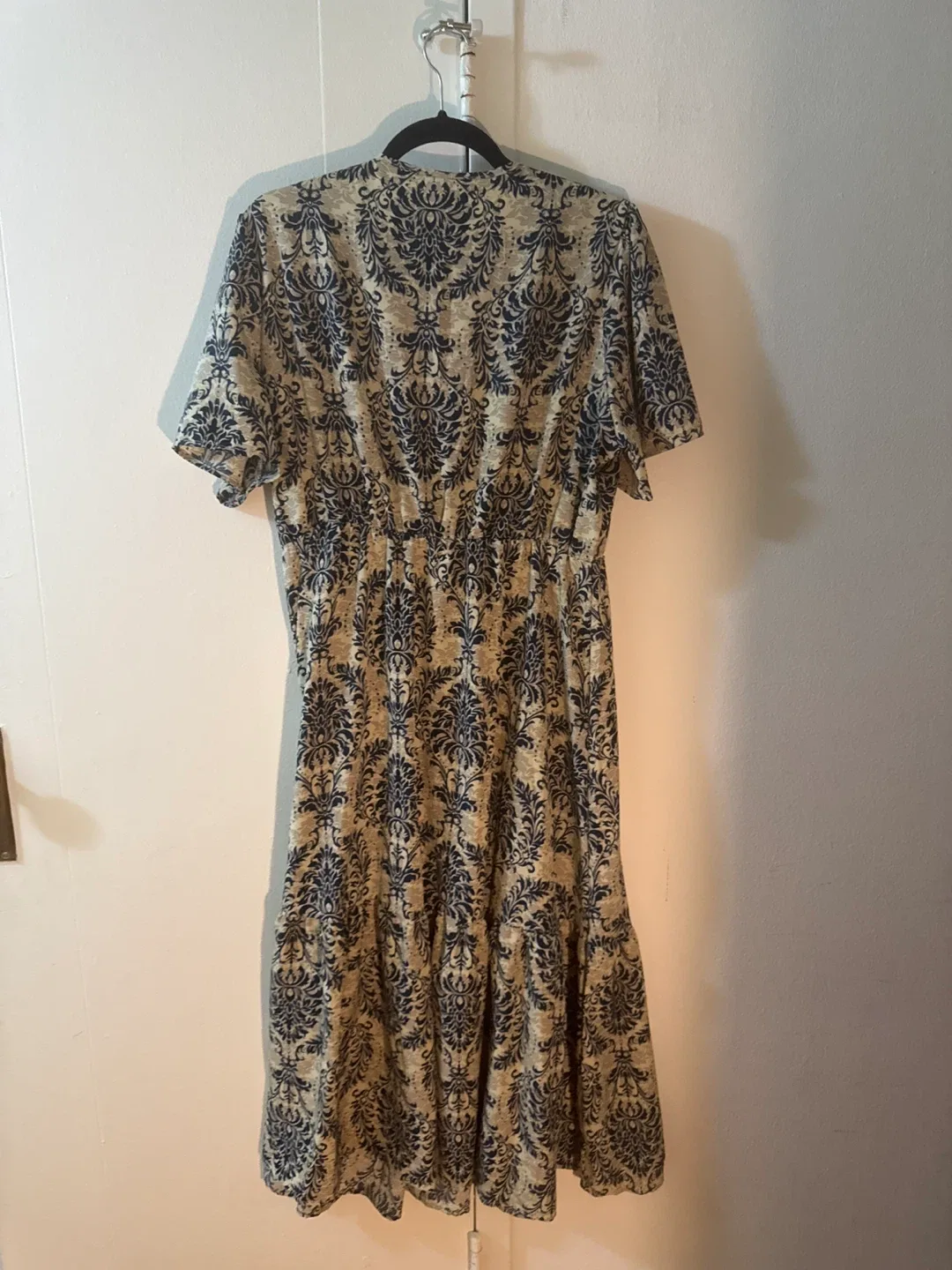 XXL Blue Floral Print Dress image indicator(3)