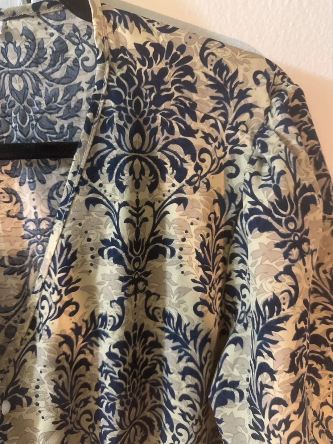 XXL Blue Floral Print Dress image indicator(4)