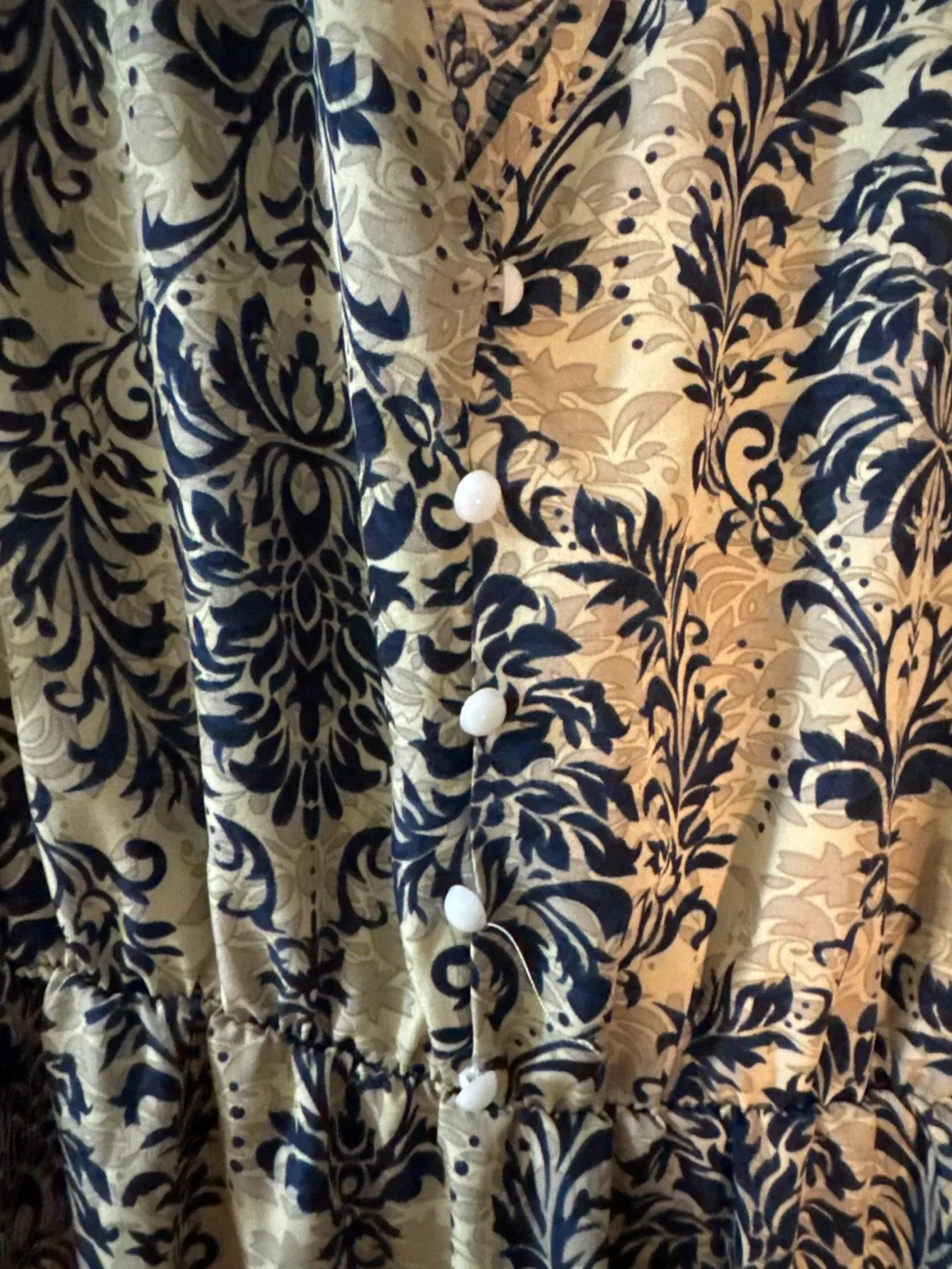 XXL Blue Floral Print Dress image indicator(5)