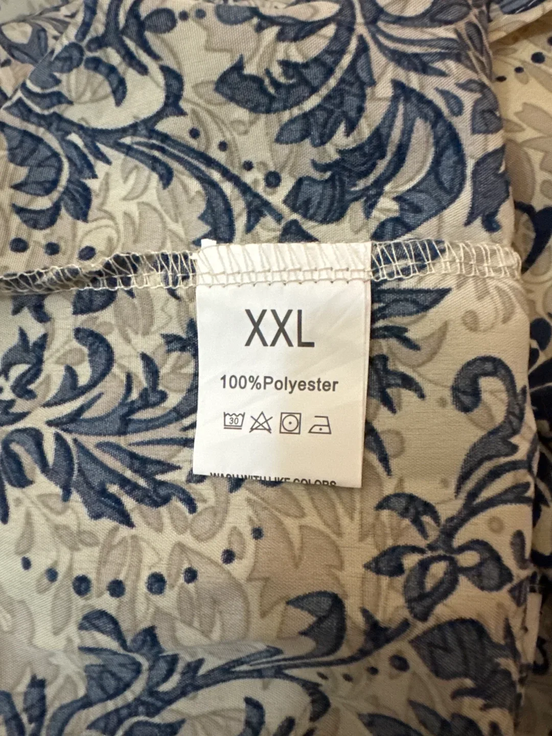 XXL Blue Floral Print Dress image indicator(6)