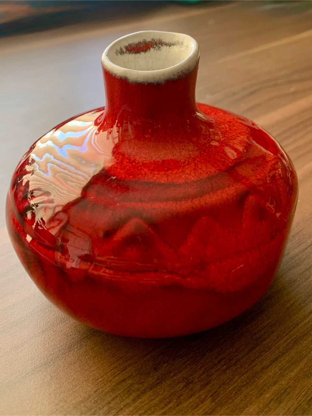 Vintage Estriceram Canada Redware Vase