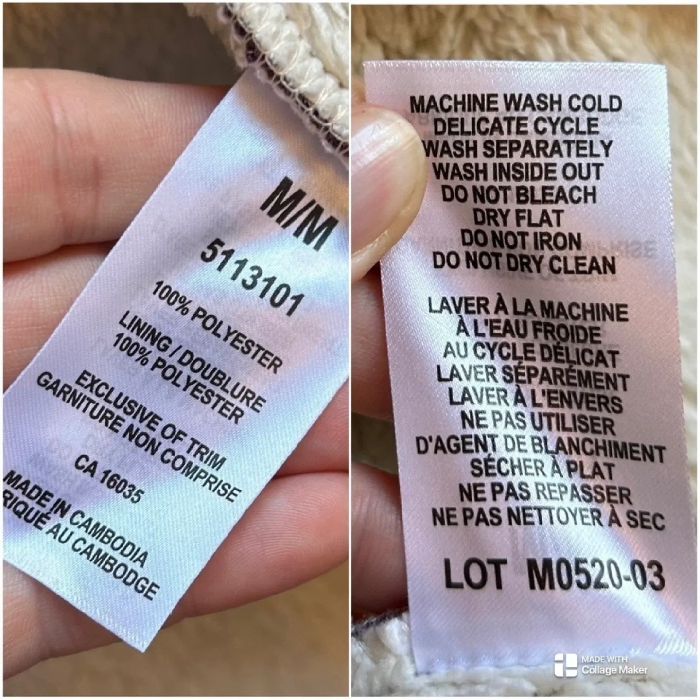 Nicole Miller Original Sherpa Lined Open Waterfall Cardigan Sz M image indicator(8)