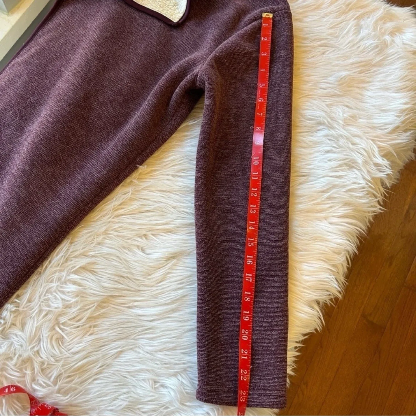 Nicole Miller Original Sherpa Lined Open Waterfall Cardigan Sz M image indicator(7)