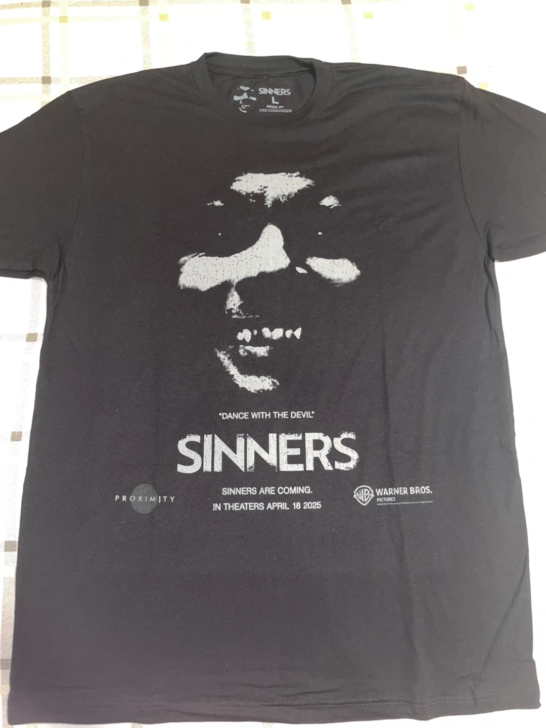 Sinners Movie T-Shirt Size L