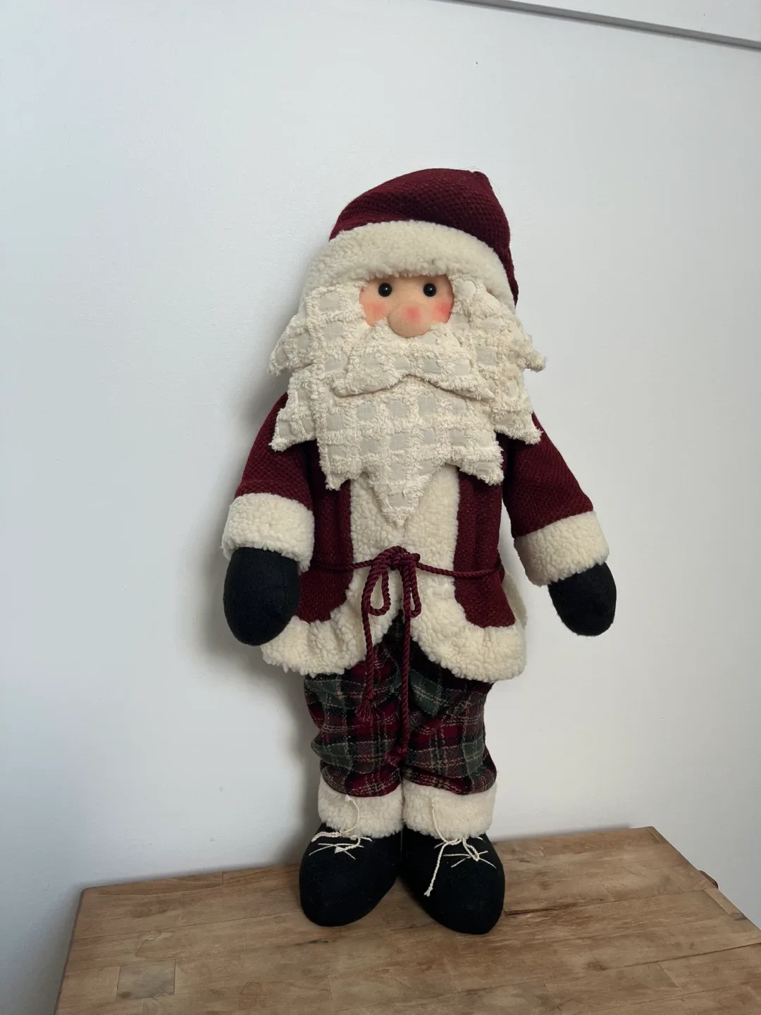 Fabric Santa Greeter 28” tall image indicator(2)