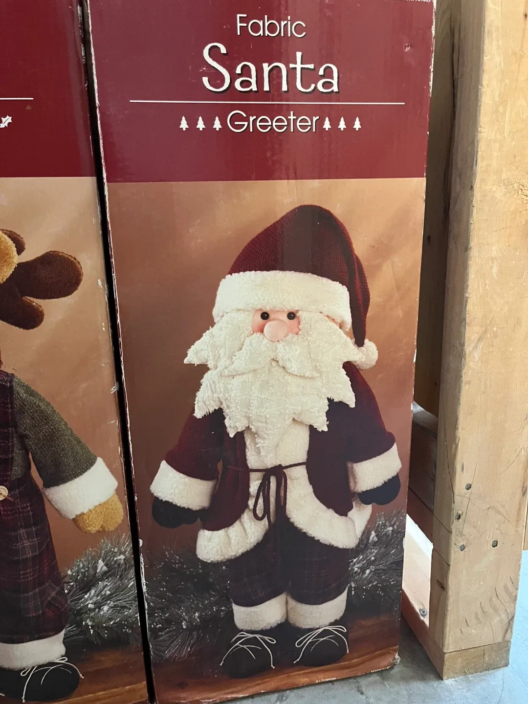 Fabric Santa Greeter 28” tall