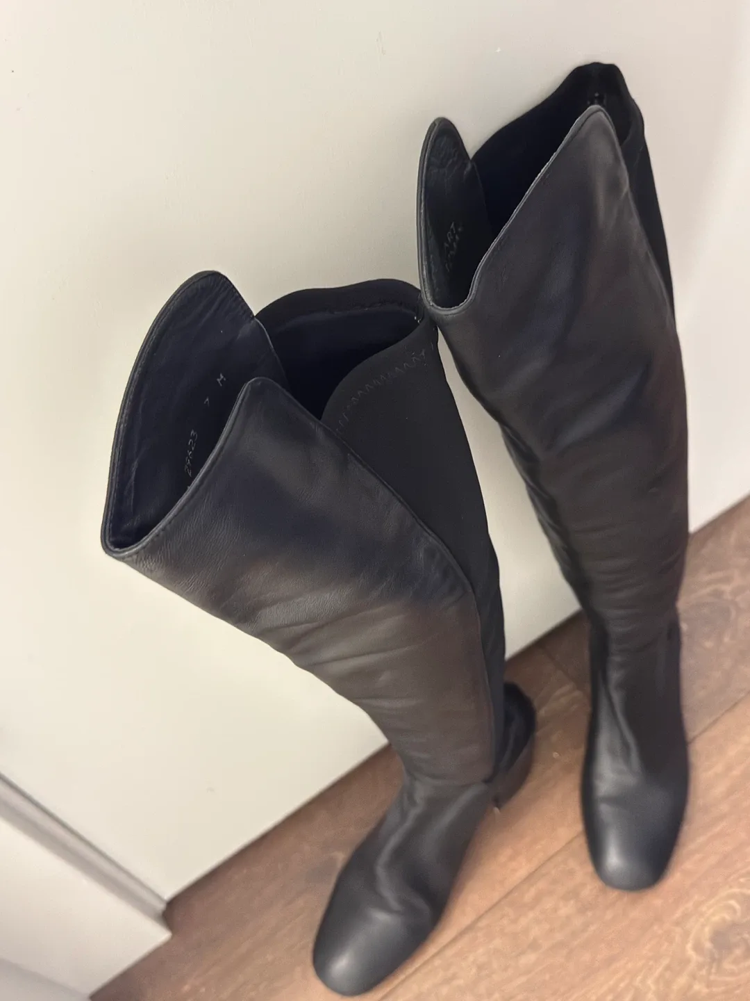 Stuart Weitzman Over-the-Knee Black Boots - Size 7 image indicator(2)