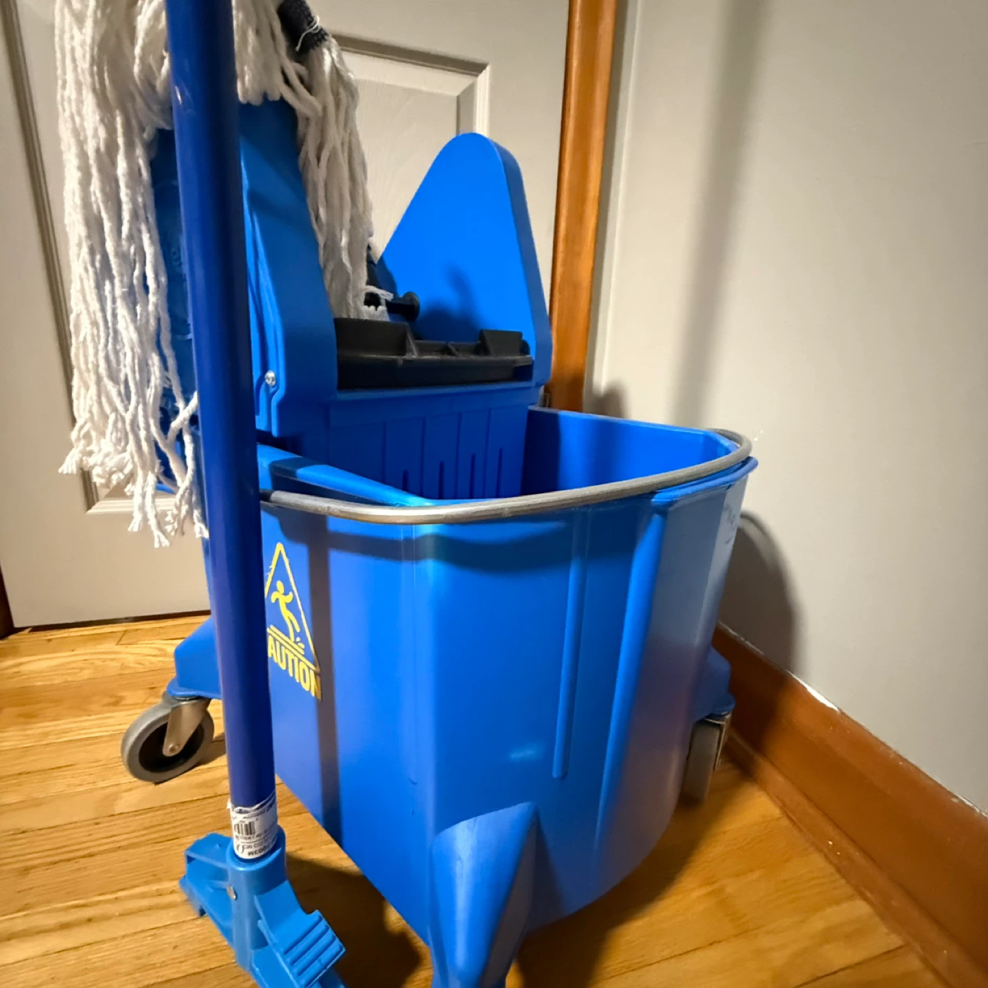 Blue Mop Bucket with Wringer