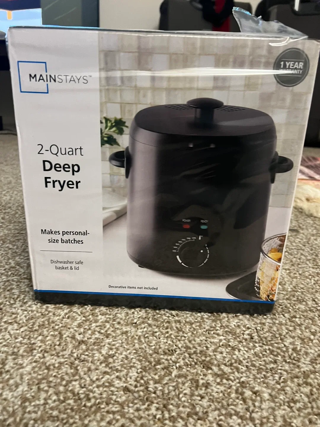 Mainstays 2-Quart Deep Fryer - New in Box!