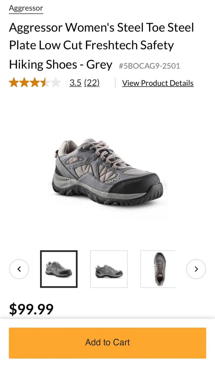 Aggressor Women’s Hiking Shoes - Size 7.5 image indicator(6)