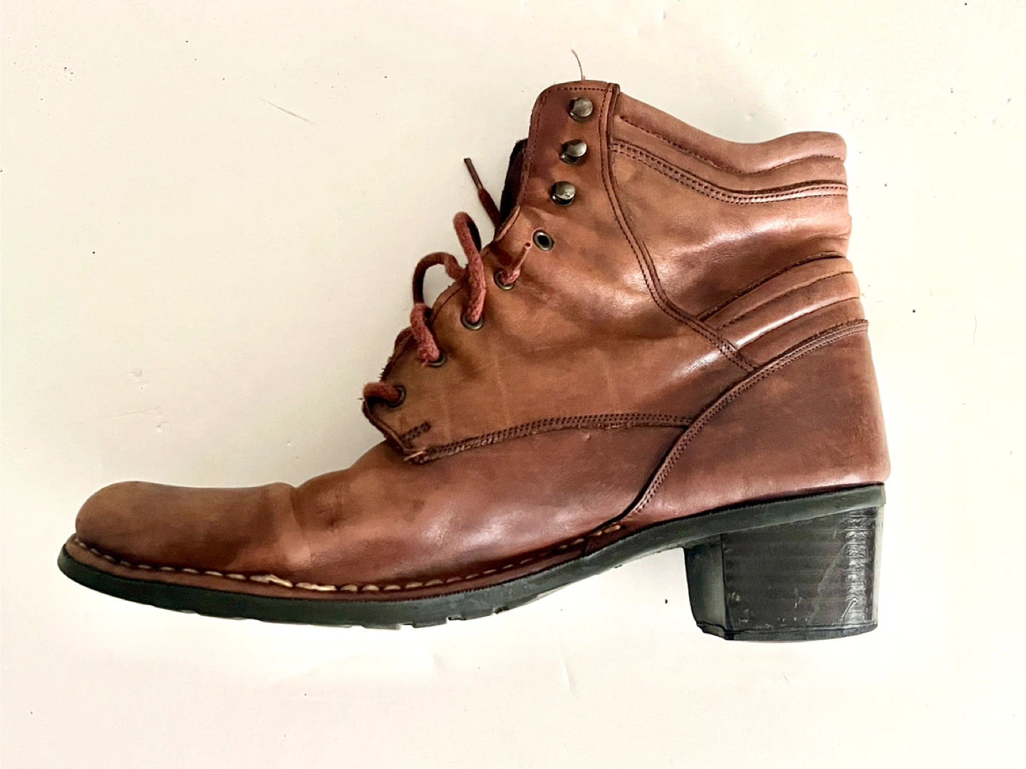 Joe Sanchez Brown Leather Ankle Boots - Size 41