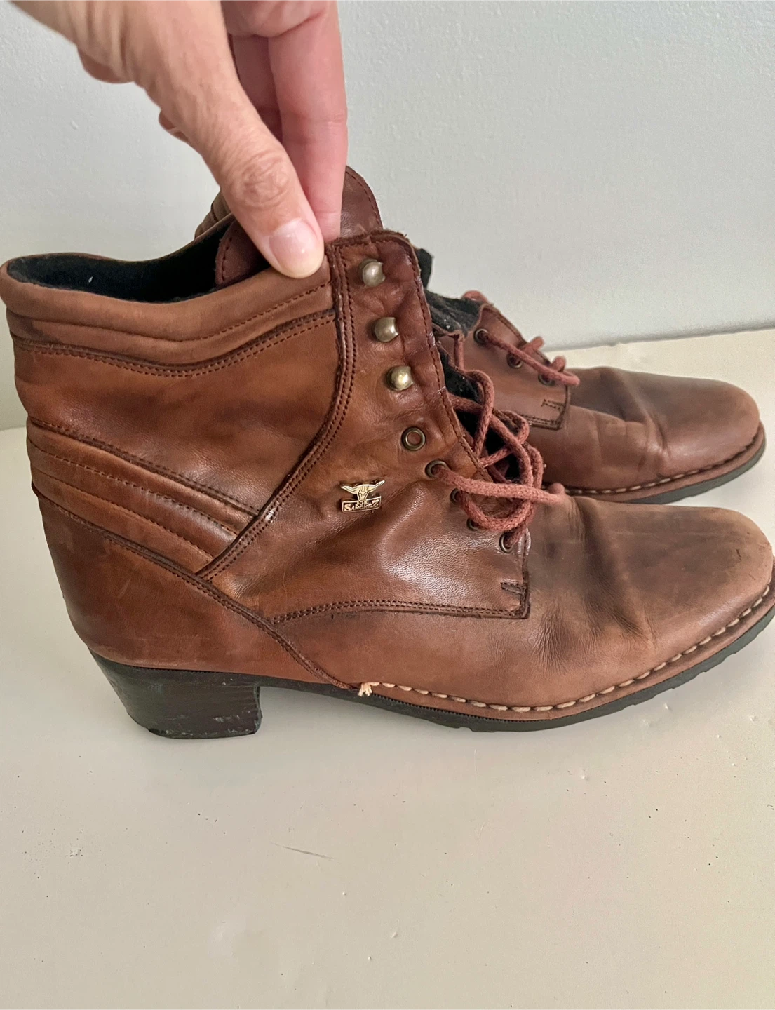 Joe Sanchez Brown Leather Ankle Boots - Size 41 - photo 2
