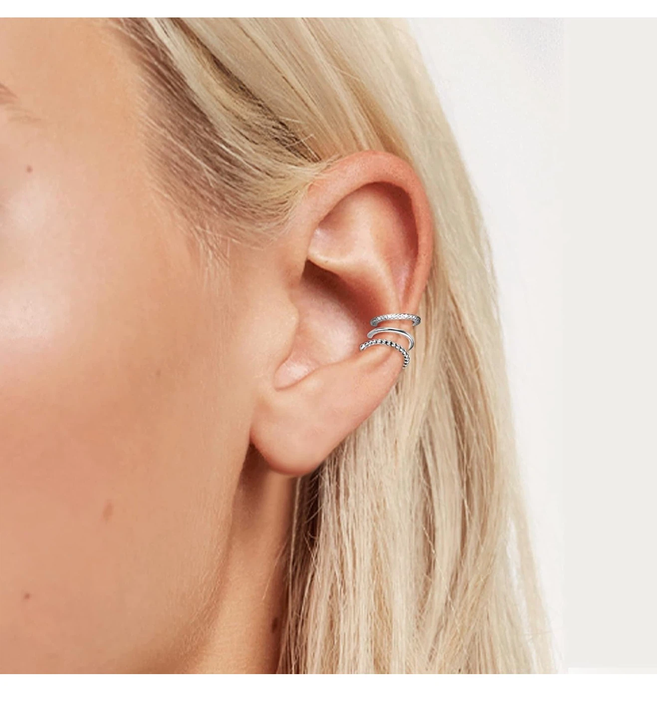 Sterling Silver Ear Cuff Set - New - photo 2