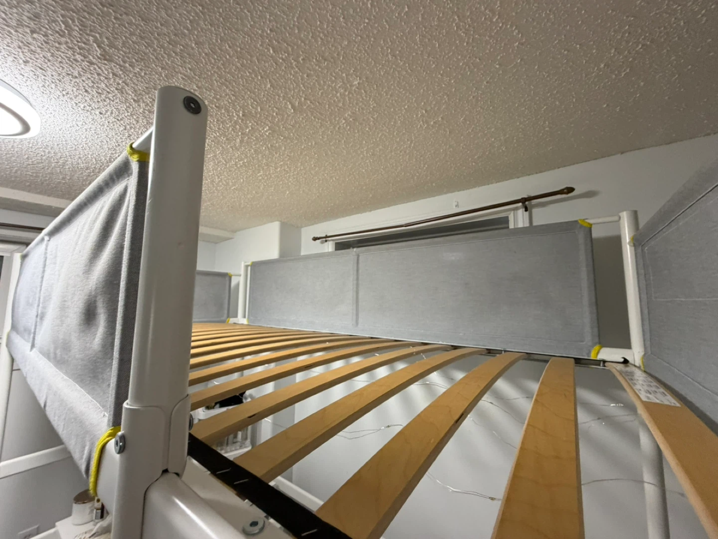 IKEA VITVAL Loft Bed Frame - White/Light Gray, Twin - photo 2