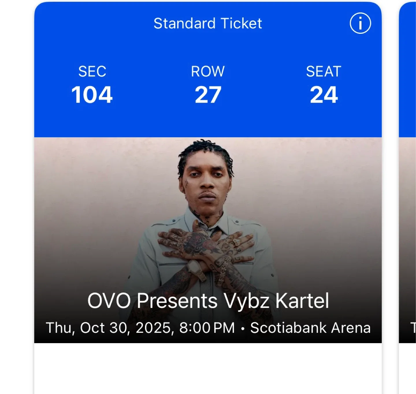 OVO Presents Vybz Kartel Tickets - Oct 30, Scotiabank Arena image indicator(2)