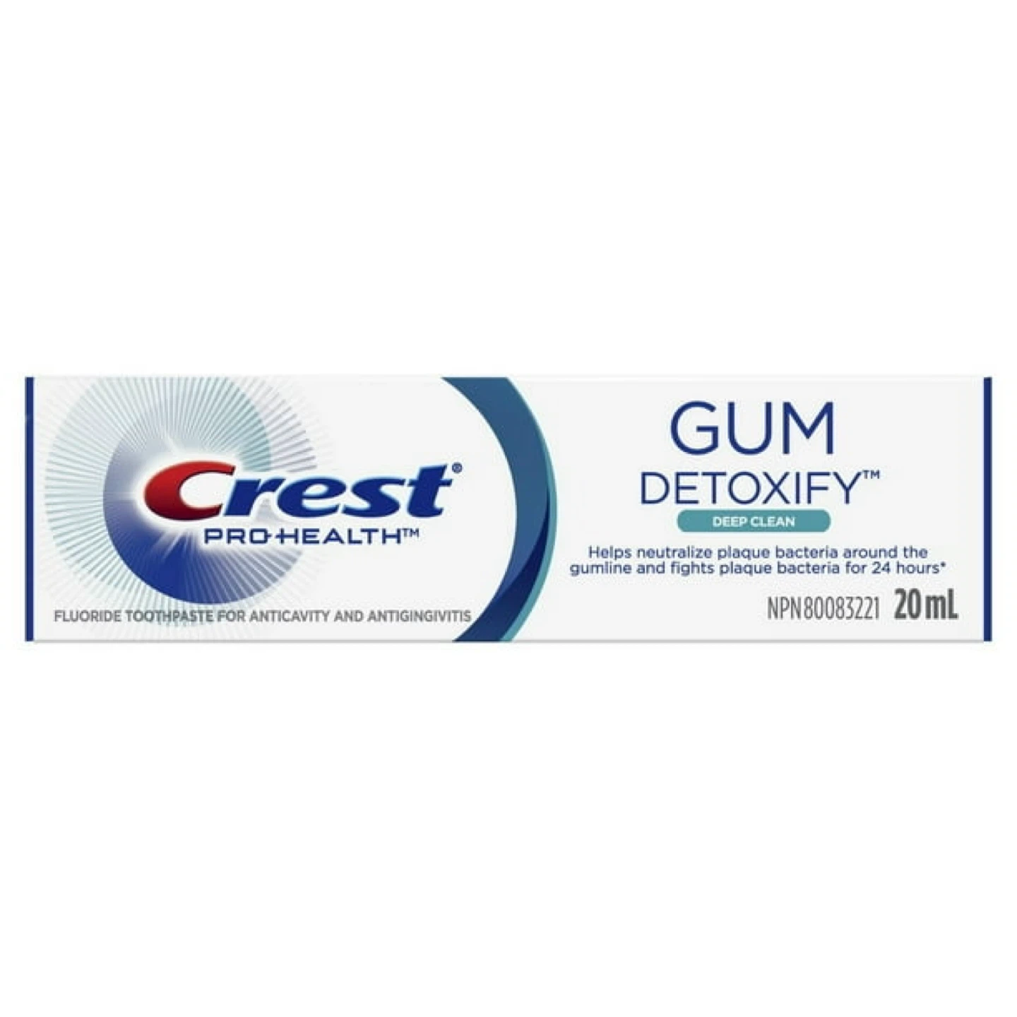 5 pc of Crest Gum Detoxify Deep Clean Toothpaste. 20ml