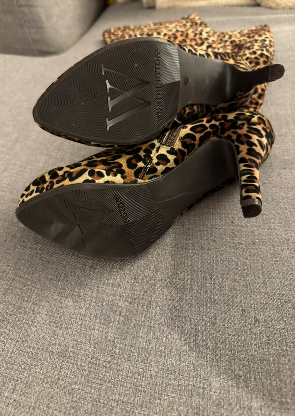 Leopard Print High Boots - Size 8.5 - photo 2