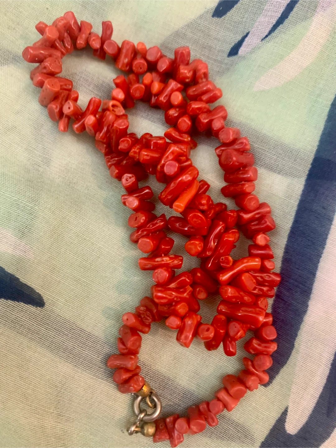Vintage Red Coral Necklace with Box - photo 5