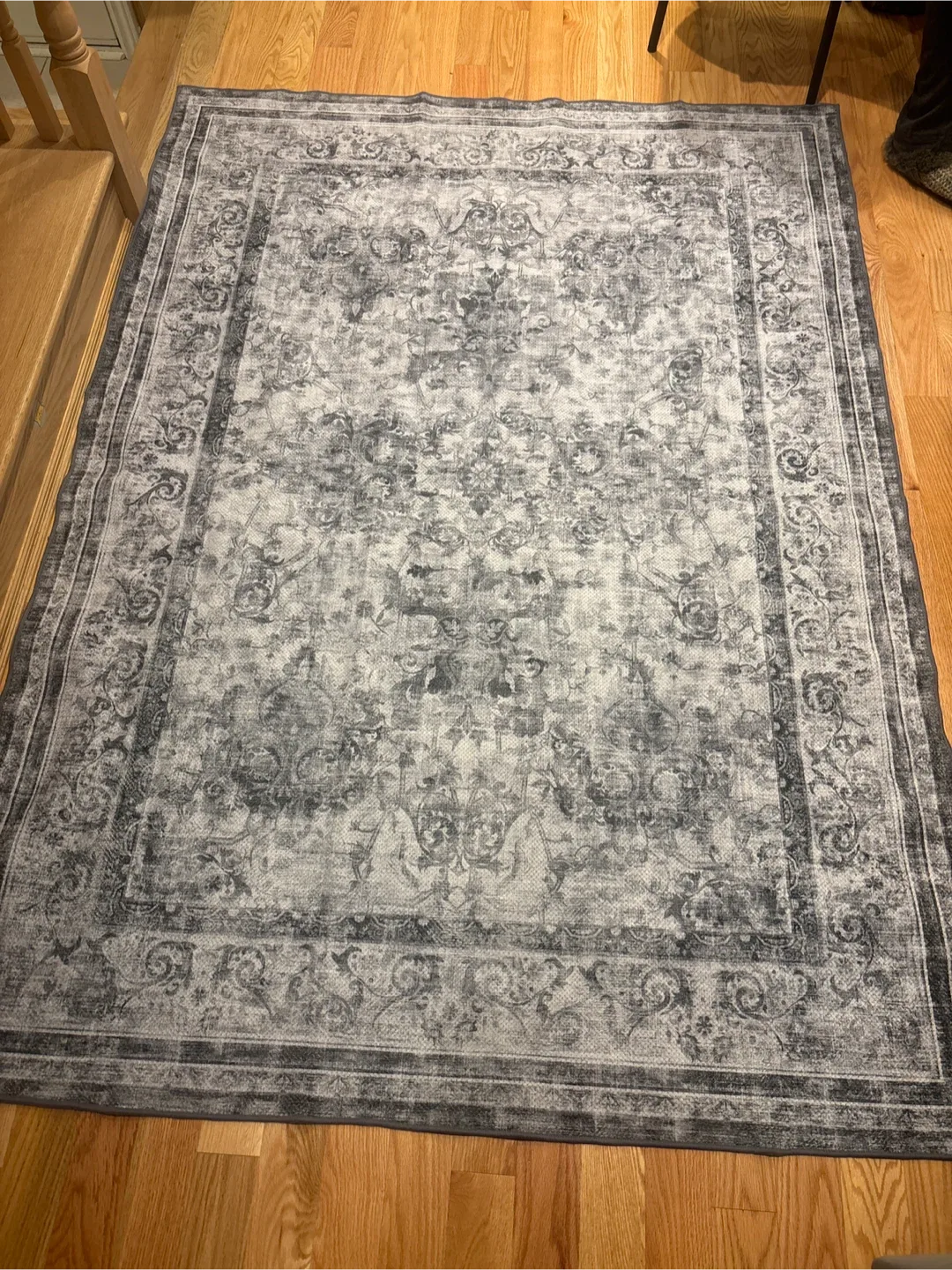 Grey Patterned Area Rug- 5*7 Ft image indicator(5)