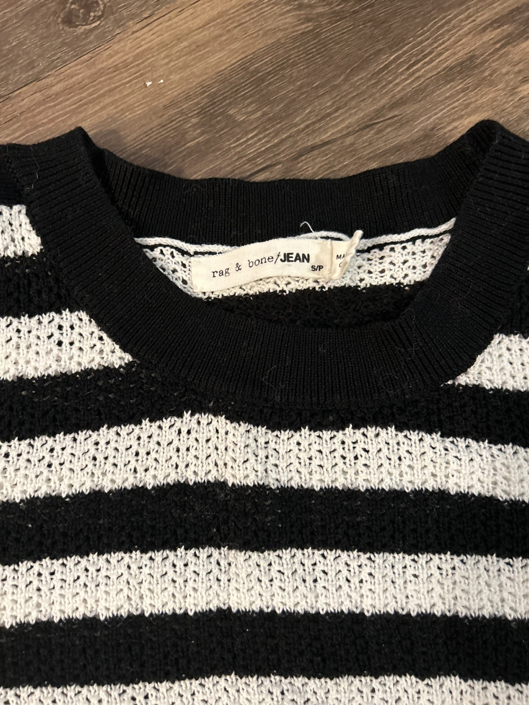 Rag & Bone Striped Cold Shoulder Sweater - Size S - photo 4