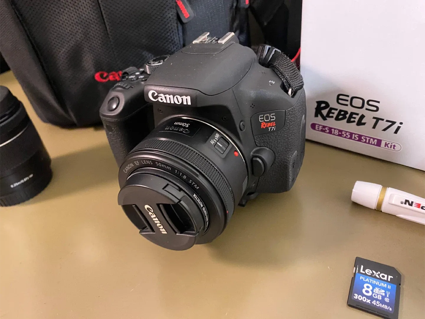 Canon EOS Rebel T7i DSLR Camera with EF-S 18-55mm Lens Kit image indicator(4)