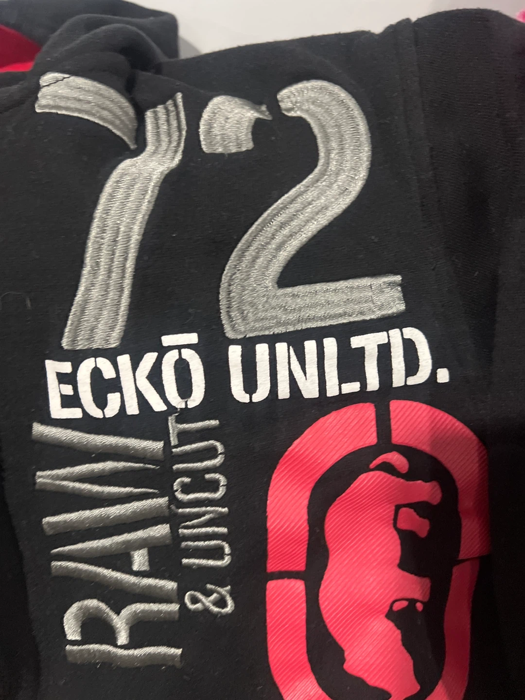 Ecko Unltd. Black & Red Hoodie - Size L - photo 2